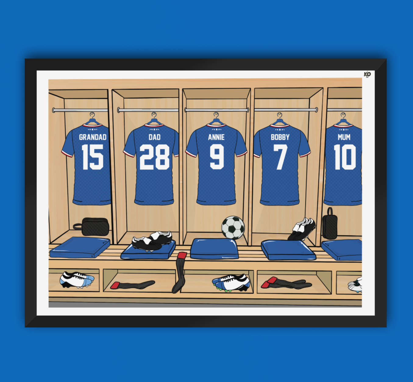 rangers fc shirts print