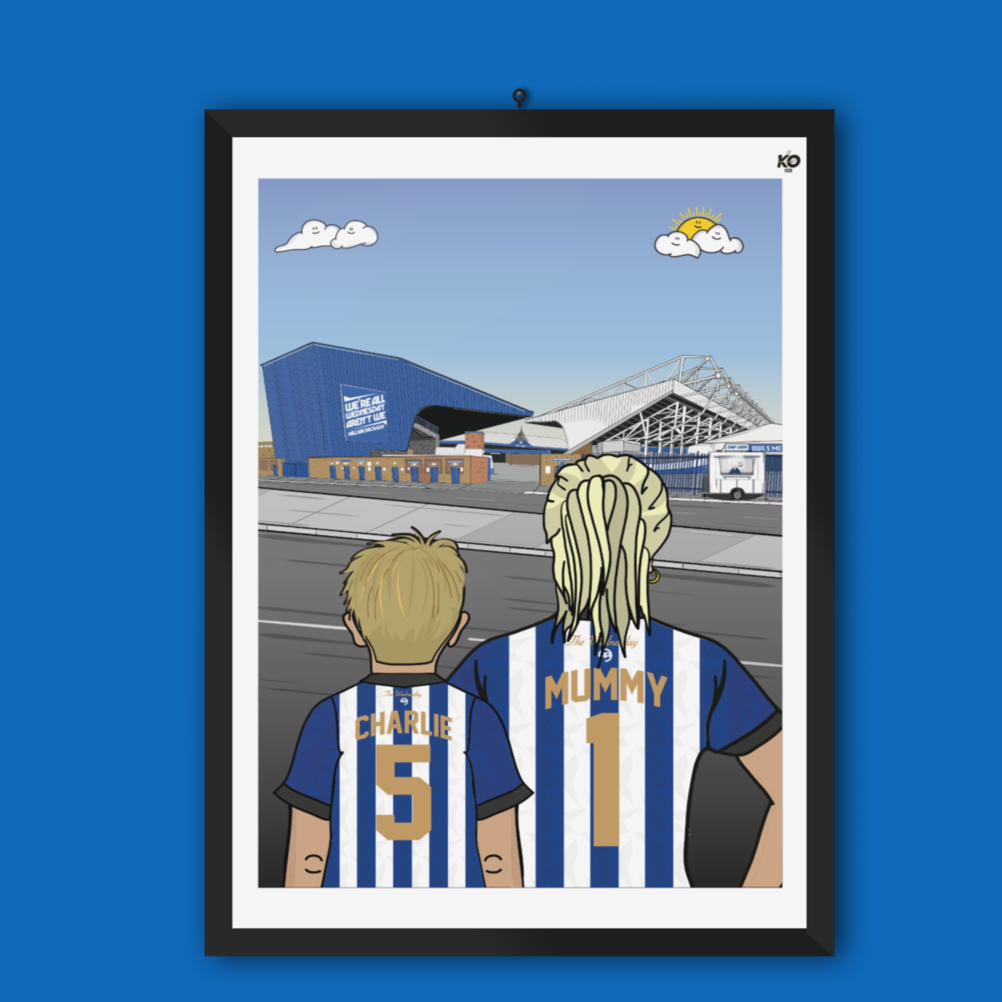 Sheffield Wednesday FC - Personalised Woman & Boy Hillsborough Football ...